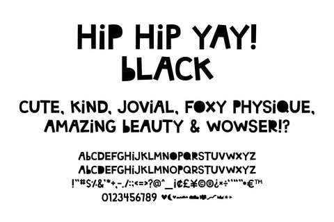 MTF Hip Hip Yay - SVG Color + Black Font Miss Tiina 