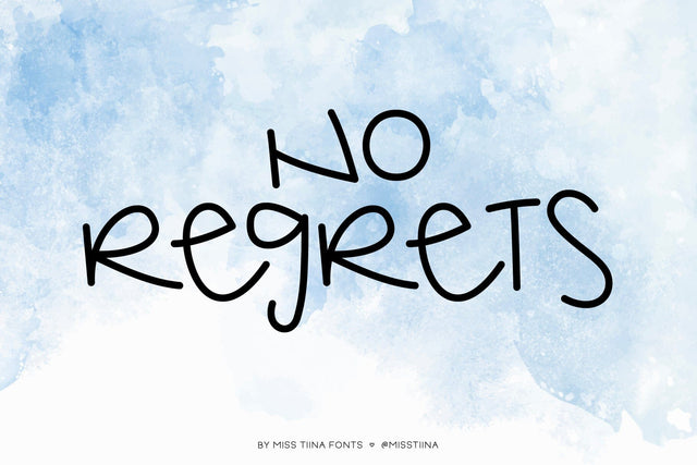 MTF No Regrets Font Miss Tiina 