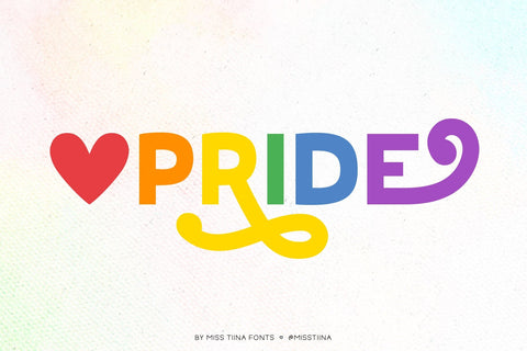 MTF Pride Font Miss Tiina 