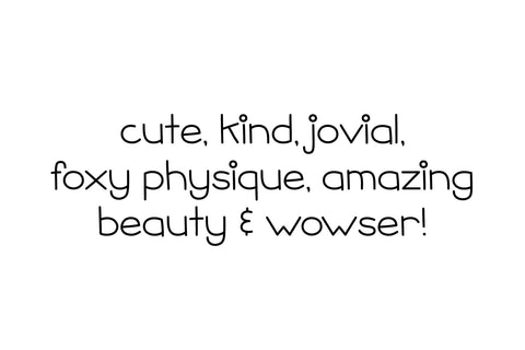 MTF Short Stack Font Miss Tiina 