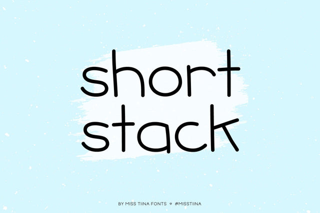 MTF Short Stack Font Miss Tiina 
