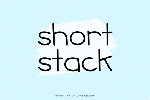 MTF Short Stack Font Miss Tiina 