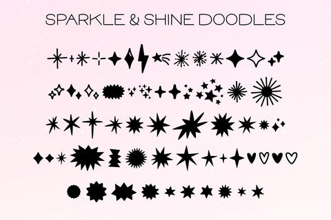 MTF Sparkle & Shine - Font Trio Font Miss Tiina 