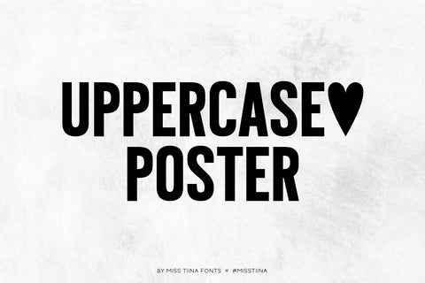 MTF Uppercase Poster Font Miss Tiina 