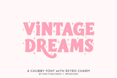 MTF Vintage Dreams Font Miss Tiina 