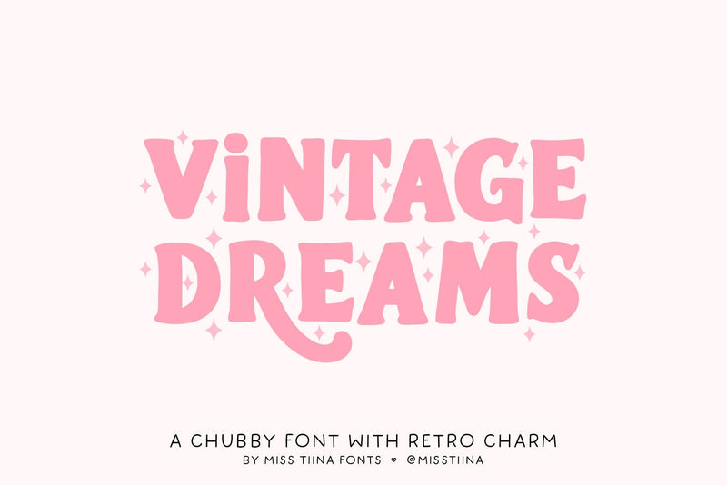 MTF Vintage Dreams Font Miss Tiina 