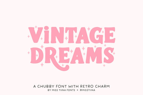 MTF Vintage Dreams Font Miss Tiina 