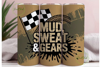 Mud Sweat Gears 20oz Tumbler Wrap Sublimation PixelChick 