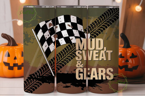 Mud Sweat Gears 20oz Tumbler Wrap Sublimation PixelChick 