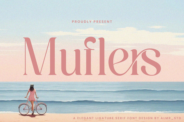 Muflers - Ligature Serif Font studioalmeera 