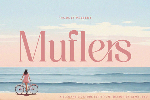 Muflers - Ligature Serif Font studioalmeera 