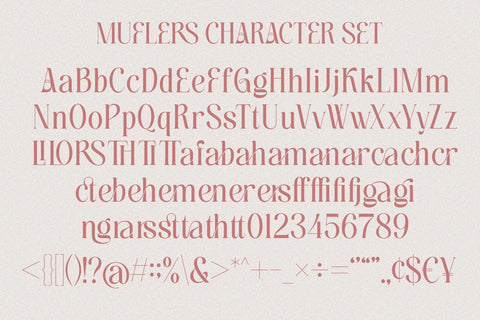 Muflers - Ligature Serif Font studioalmeera 
