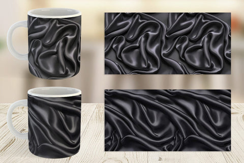 Mug Black Silk Pattern Sublimation artnoy 