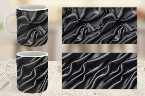 Mug Black Silk Pattern Sublimation artnoy 