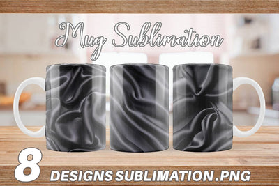 Mug Black Silk Pattern Sublimation artnoy 