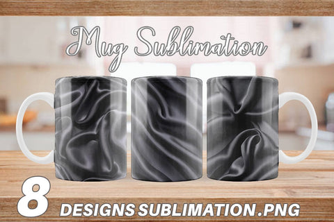 Mug Black Silk Pattern Sublimation artnoy 