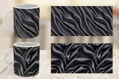 Mug Black Silk Pattern Sublimation artnoy 