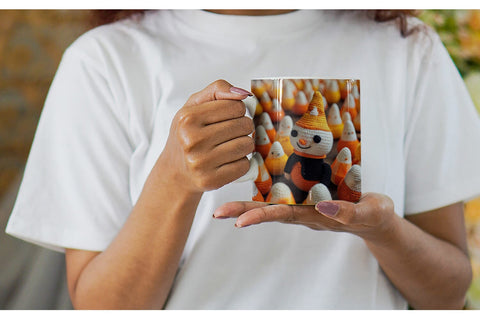 Mug Candy Corn Knitted Sublimation artnoy 