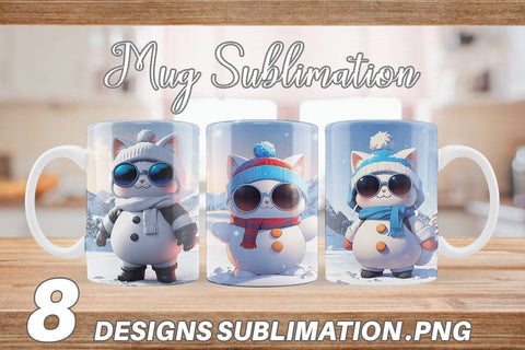 Mug Cat Christmas Sublimation artnoy 