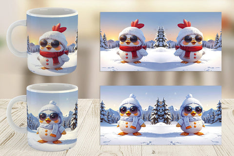 Mug Chicks Christmas Sublimation artnoy 