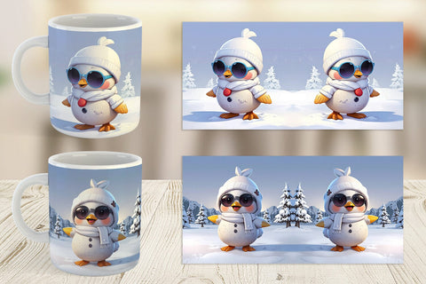 Mug Chicks Christmas Sublimation artnoy 