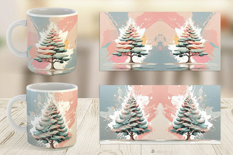 Mug Christmas Tree Sublimation artnoy 