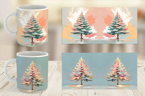 Mug Christmas Tree Sublimation artnoy 