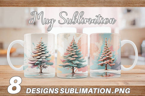 Mug Christmas Tree Sublimation artnoy 