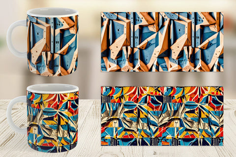 Mug Concrete Wall Pattern Sublimation artnoy 