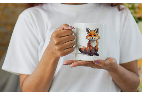 Mug Cute Fox Sublimation artnoy 