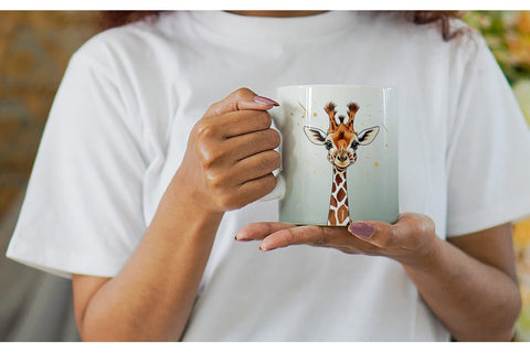 Mug Cute Giraffe Sublimation artnoy 