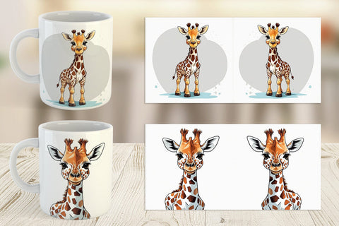Mug Cute Giraffe Sublimation artnoy 
