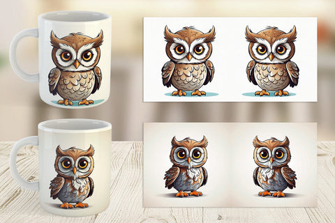 Mug Cute Owl Sublimation artnoy 