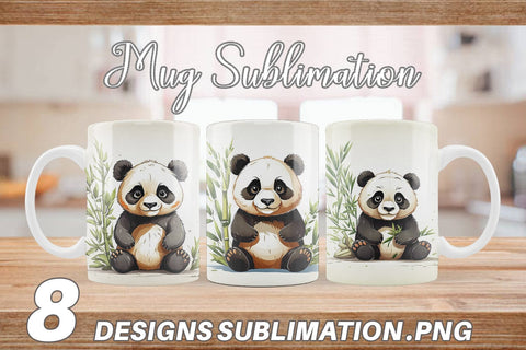 Mug Cute Panda Sublimation artnoy 