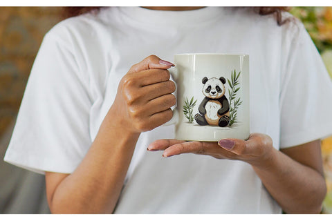 Mug Cute Panda Sublimation artnoy 