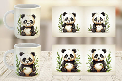 Mug Cute Panda Sublimation artnoy 
