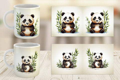 Mug Cute Panda Sublimation artnoy 