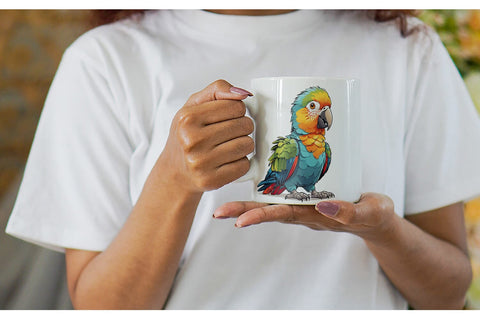 Mug Cute Parrot Sublimation artnoy 