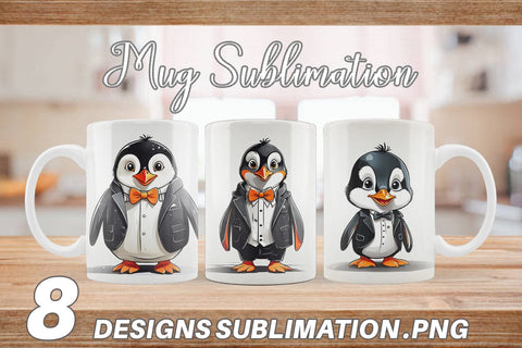 Mug Cute Penguin Sublimation artnoy 