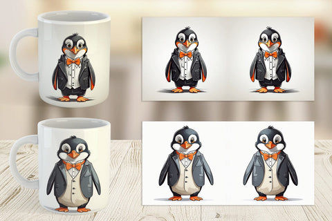 Mug Cute Penguin Sublimation artnoy 