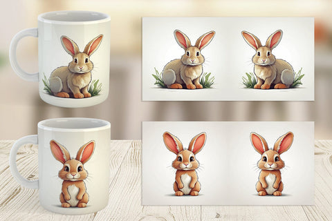 Mug Cute Rabbit Sublimation artnoy 