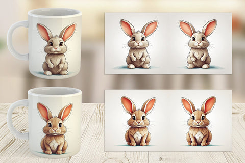 Mug Cute Rabbit Sublimation artnoy 
