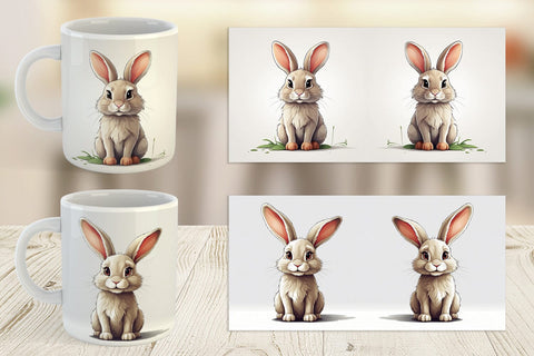 Mug Cute Rabbit Sublimation artnoy 