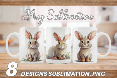 Mug Cute Rabbit Sublimation artnoy 