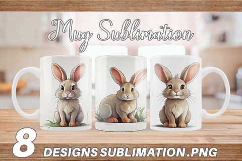 Mug Cute Rabbit Sublimation artnoy 