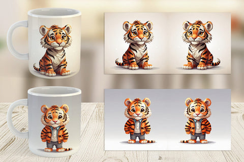 Mug Cute Tiger Sublimation artnoy 