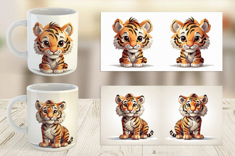 Mug Cute Tiger Sublimation artnoy 