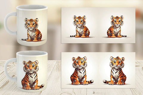 Mug Cute Tiger Sublimation artnoy 
