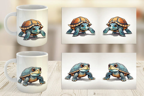 Mug Cute Turtle Sublimation artnoy 