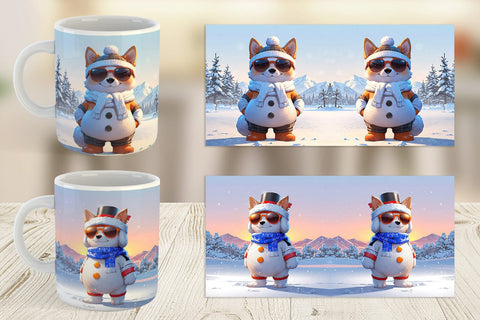 Mug Dog Christmas Sublimation artnoy 